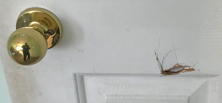 interior door hole repair Tracy